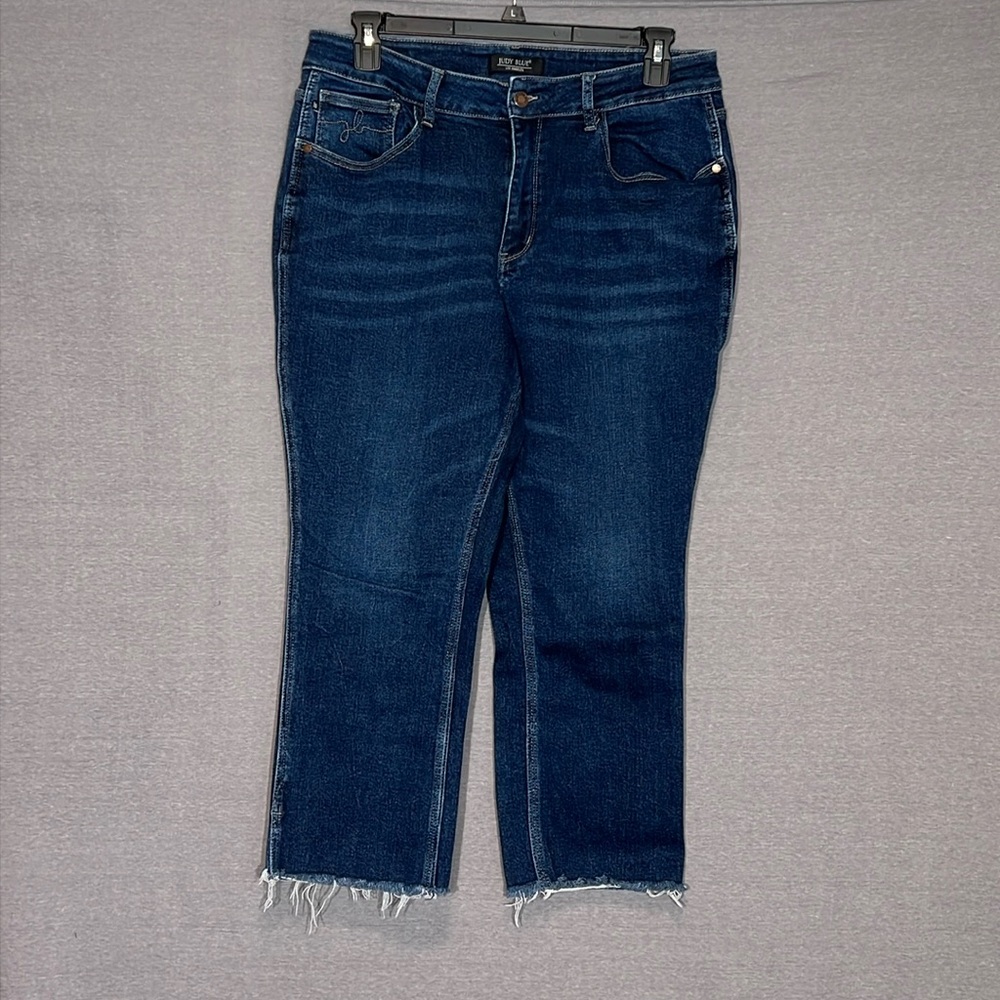 Judy Blue Joan High Rise Cropped Straight w/Ankle Slit Size 18W